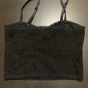 Black crop top